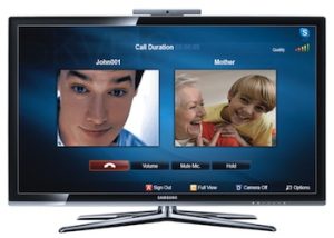 Skype auf dem Samsung LED-TV 7700