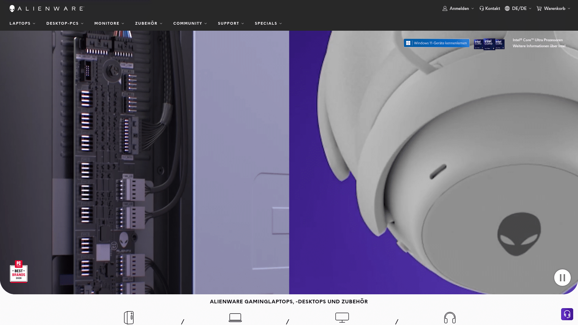 Dell Alienware 27 4K QD-OLED AW2725Q Homepage