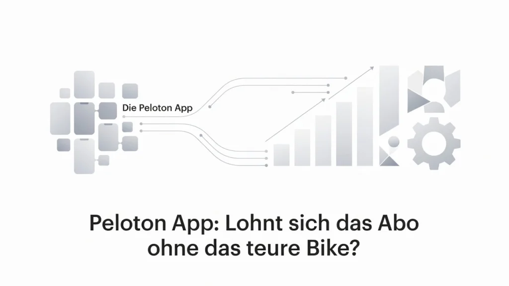 Professional header image for comparison analysis: Peloton App: Lohnt sich das Abo ohne das teure Bike?